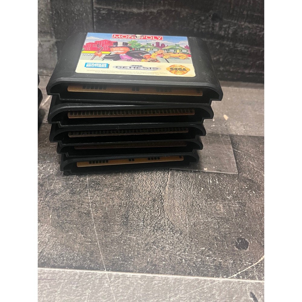 Sega Genesis Game Lot of 14 Road Rash Shaq Fu Animaniacs Monopoly Clue TESTED - Picture 13 of 16